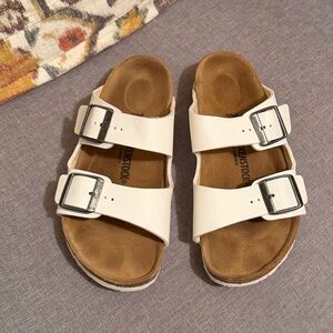 Birkenstock Kids White Arizona Sandals